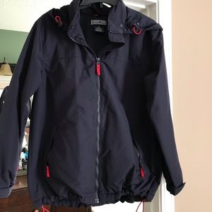 Lands End Rain Jacket w/ hood